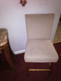 6 tall  chairs with cover