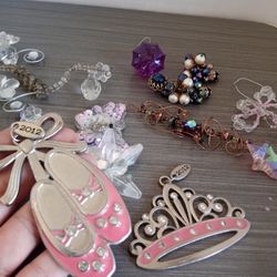 Plastic And 10 Little Ornaments