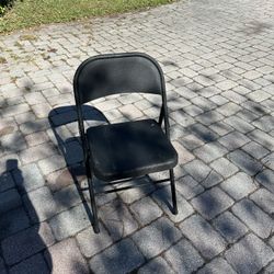 Black Metal Folding Chairs