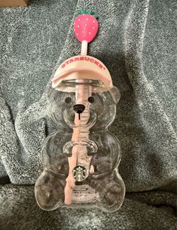 Starbucks strawberry bear cup 🍓🍓