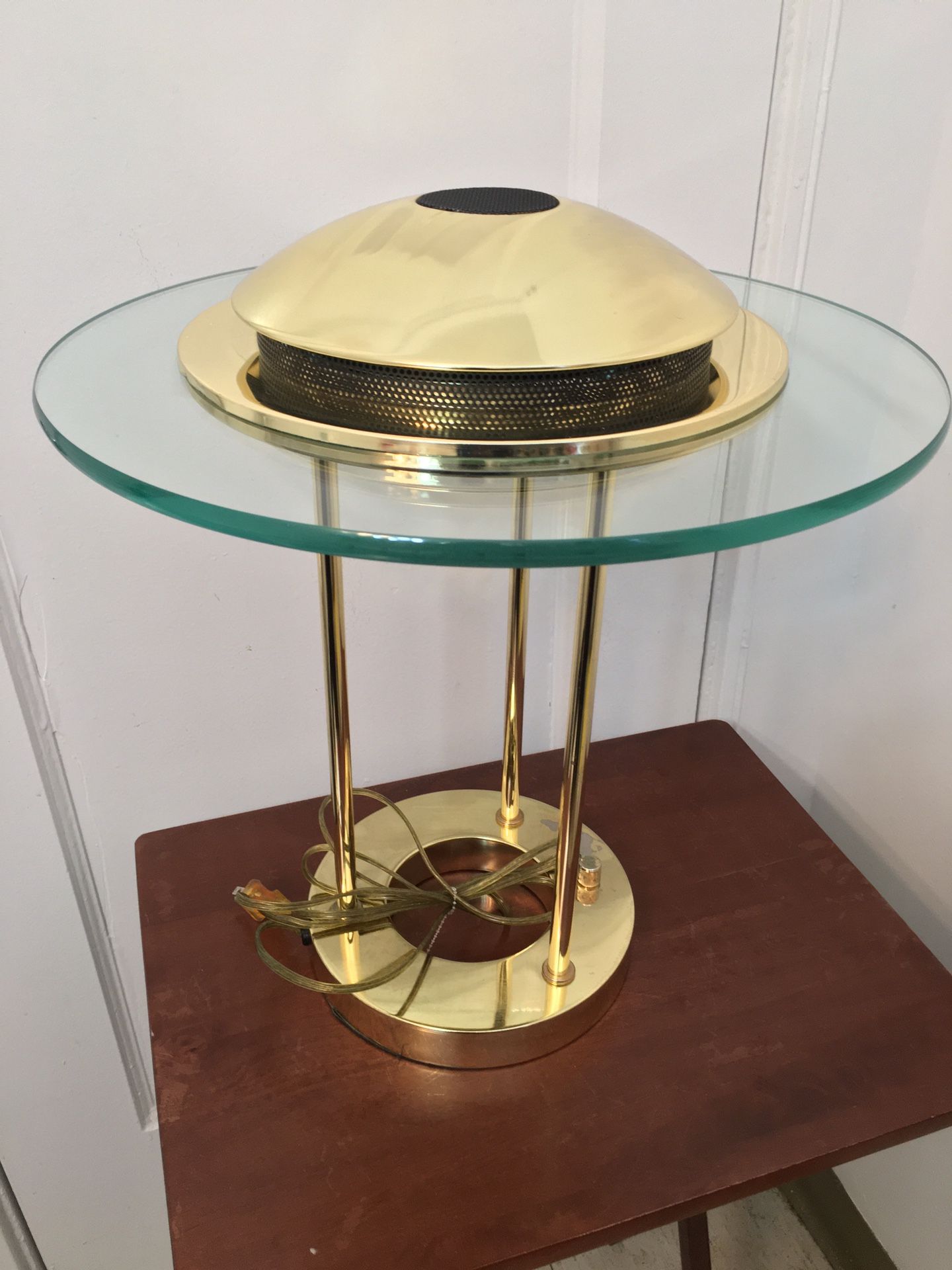 Robert Sonneman Saturn Table Lamp for George Kovacs, 1980s Table Lamp vintage