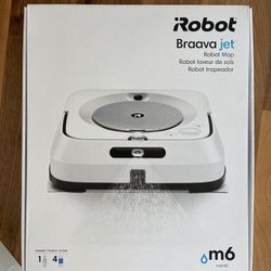 iRobot Braava Jet M6 (6110) Robot Mop White, 3 Wet Pads