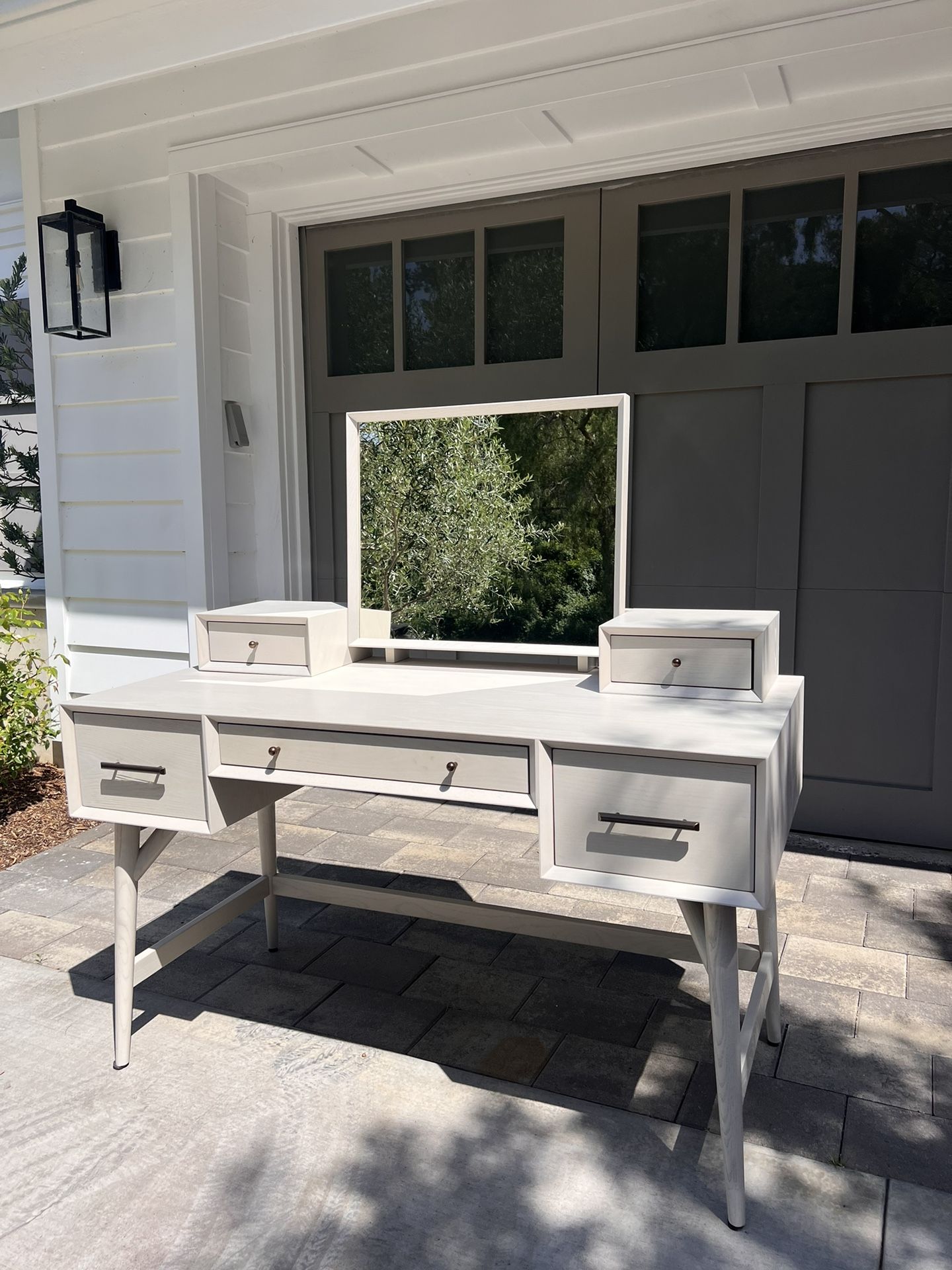 West Elm Mid-Century Vanity Desk Set (52”)