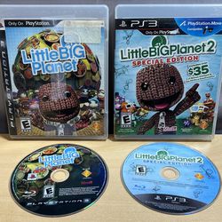 PS3 Sony PlayStation 3 Little Big Planet 1 & 2 Special Edition Bundle - NO MANUALS