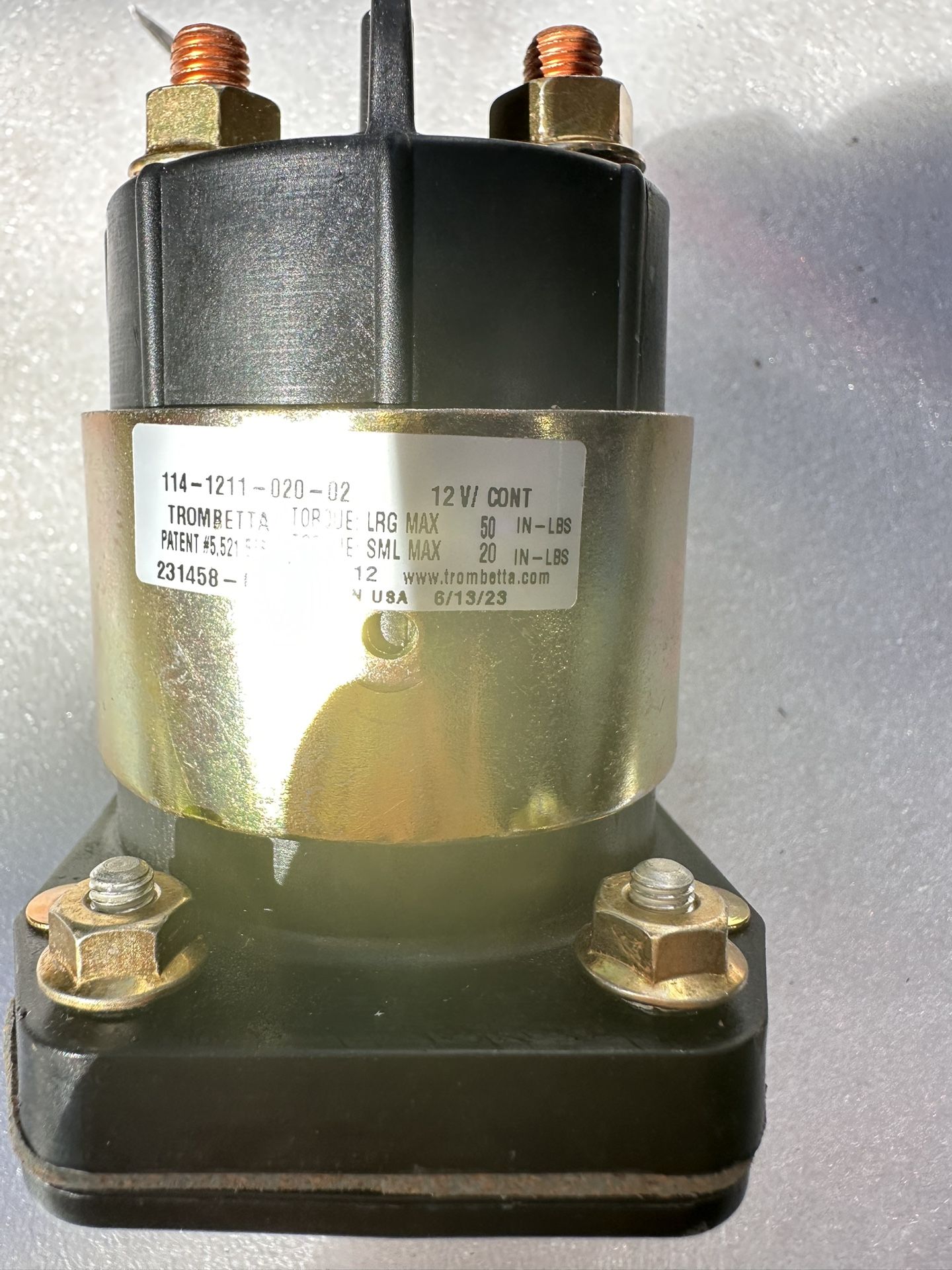 Trombetta 114-1211-020 12 Volt Bear DC Contactor