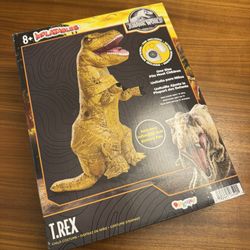 Jurassic World Inflatable Tyrannosaurus T-Rex Dino Dinosaur Costume Youth 8+ 