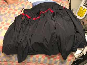 Black and Red Jordan Flight Jacket