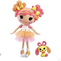 Large Lalaloopsy Doll- Sweetie Candy Ribbon & Pet Puppy, 13" Taffy Candy-Inspired Doll