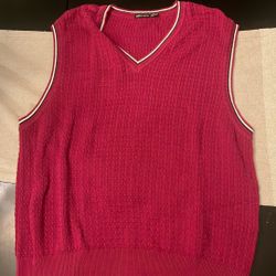 Magenta Sweater Vest 