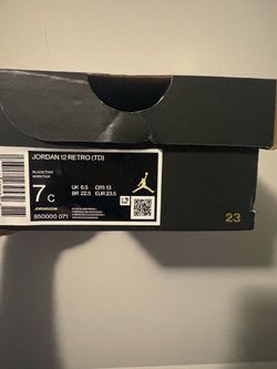 Toddler Air Jordan 12 Retro Black/Gold Sneakers Size 7C
