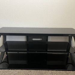 Tv stand glass and metal