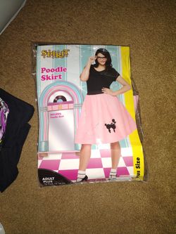 Spirit Halloween plus size poodle skirt and all parts