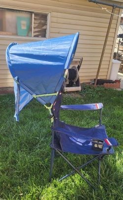 Clip-on camping/picnic chair shade