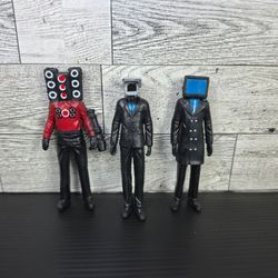 Skibidi Toilet Titanic Speaker Man TV Man Figurine Toy Figure PVC