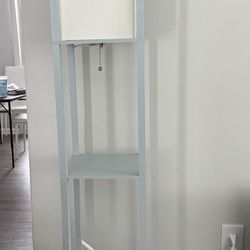 Modern Floor Lamp with Shelves – Great for Small Spaces