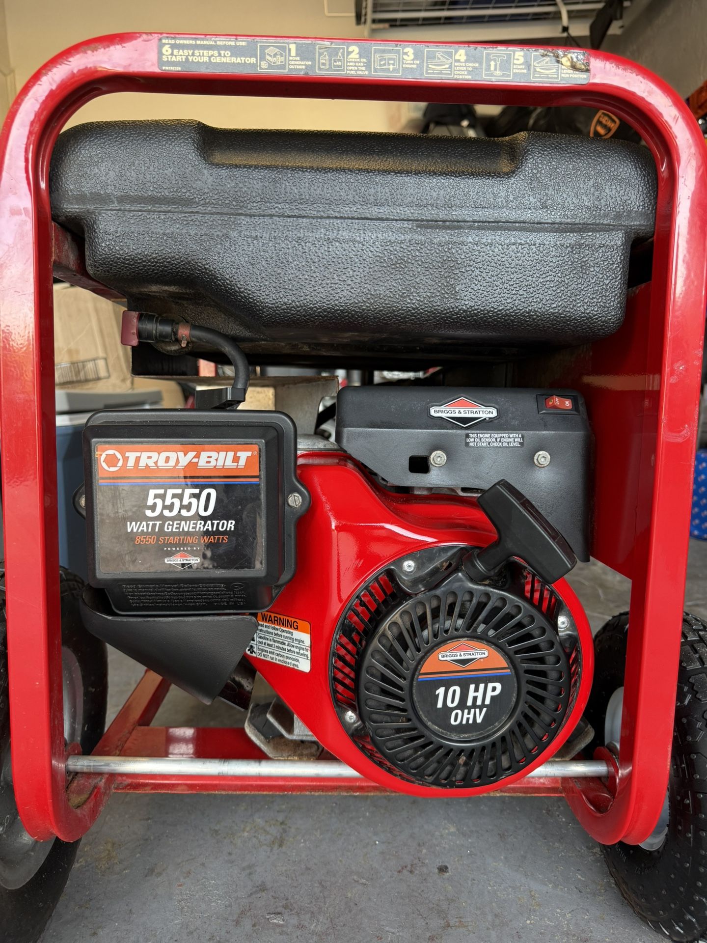 Troy-bilt 5550/85550 Watt Generator