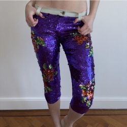 D&G Sequin Runway Capri
