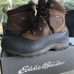Eddie Bauer Men’s Waterproof Snow Boots Size 10 - BRAND NEW!