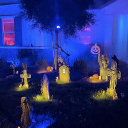Halloween Tombstones For Sale (set)