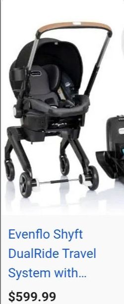 Evenflo SHYFT DUAL RIDE STROLLER CAR SEAT COMBO