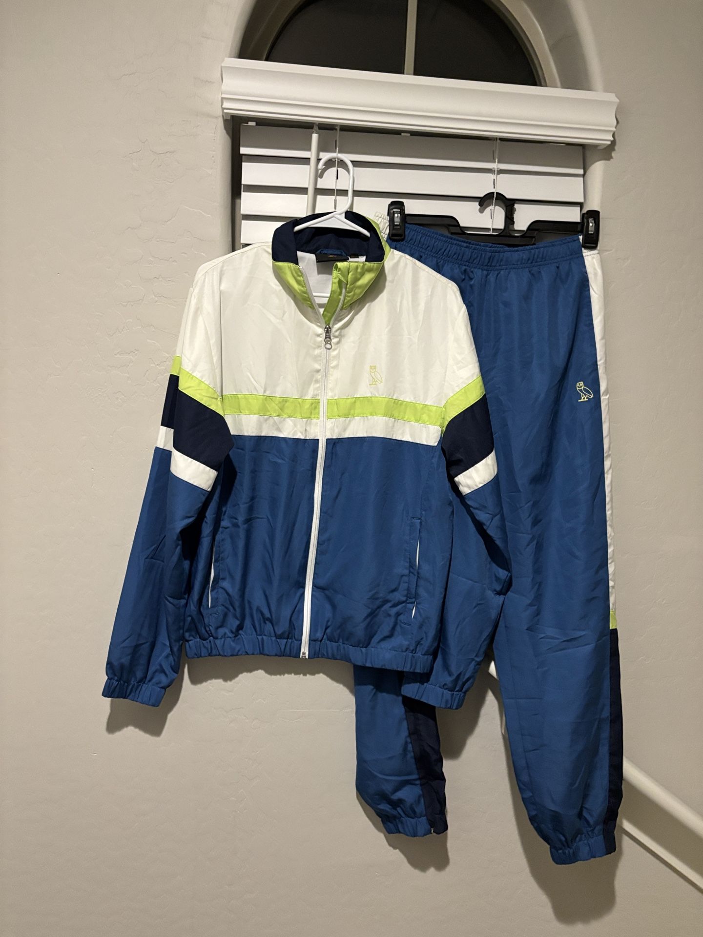 Drake Octobers Very Own OVO Track Jacket Zip Windbreaker Jogger Pants Set M