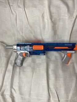 NERF Gun Rampage Blue With 10 Bullet Adapter
