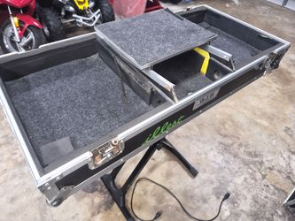Odyssey dual turntable coffin with slide rack and cover