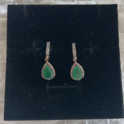 Antique Esmerald earrings 