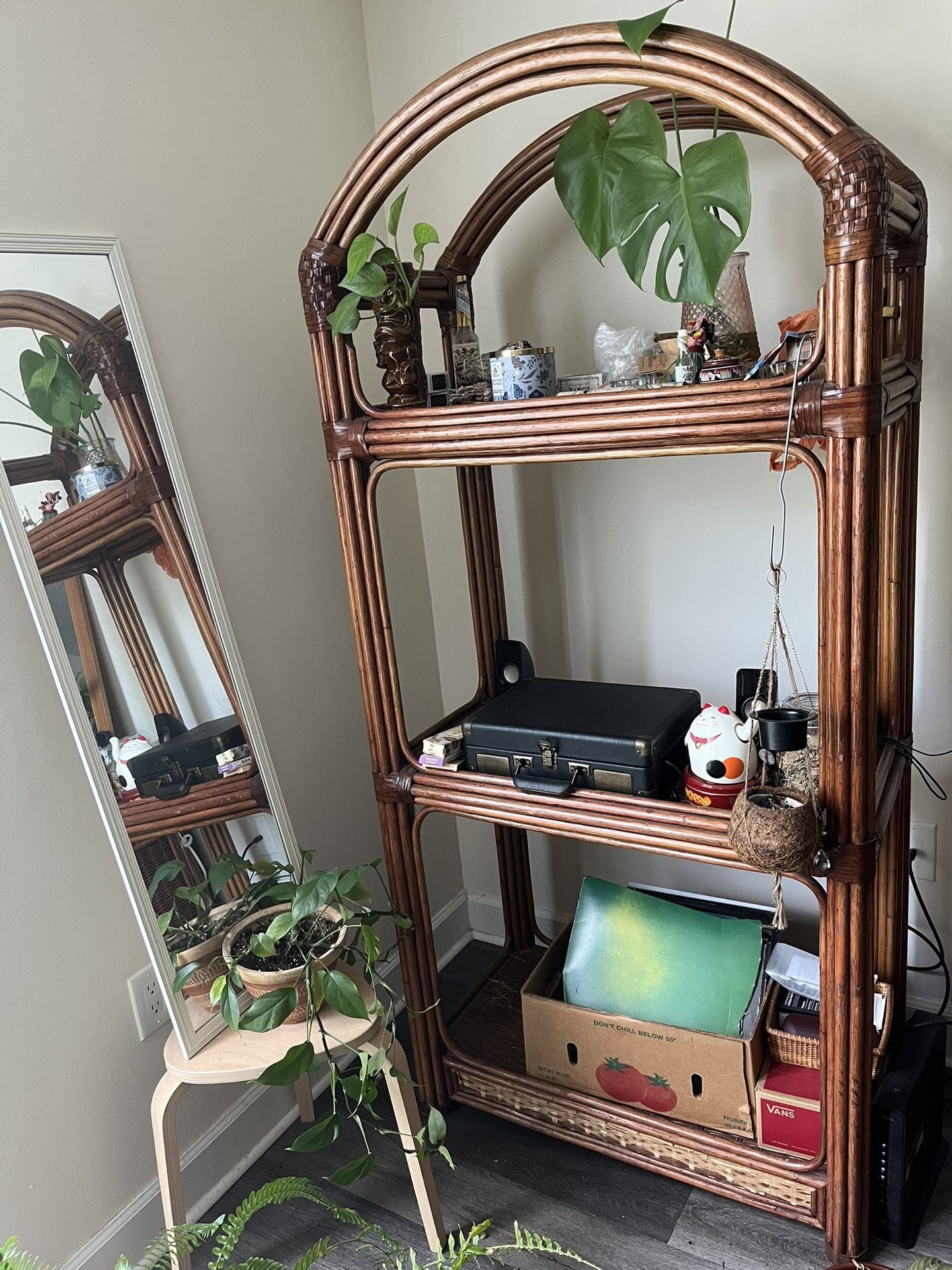 Rattan Etagere