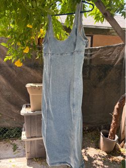 Blue maxi dress