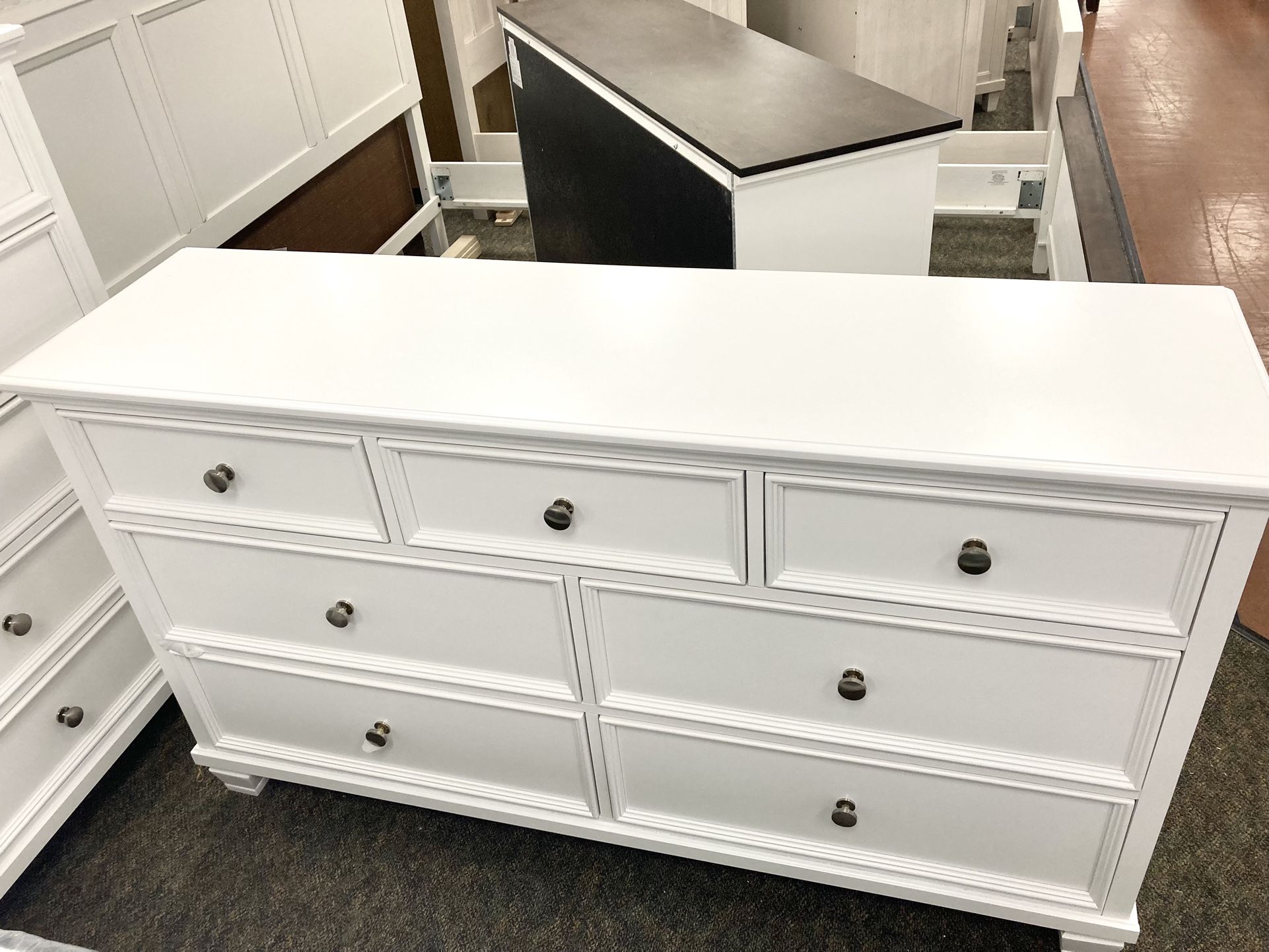 New 62” White Dresser — SPECIAL