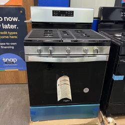 Whirlpool Grey Gas Range 