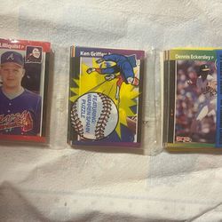 1989 Donruss Baseball Rack Pack w/ Ken Griffey Jr Rookie Card