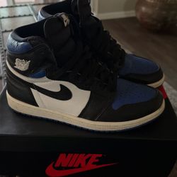Sz 8 Men’s Jordan 1 High Blue Royal Toes