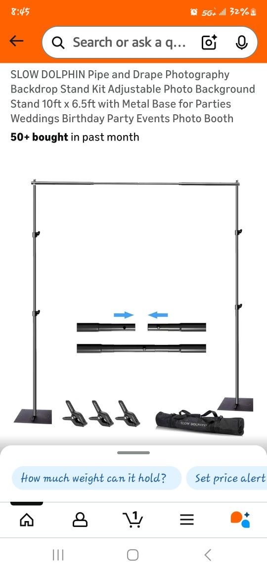 Slow Dolphin Backdrop Stand