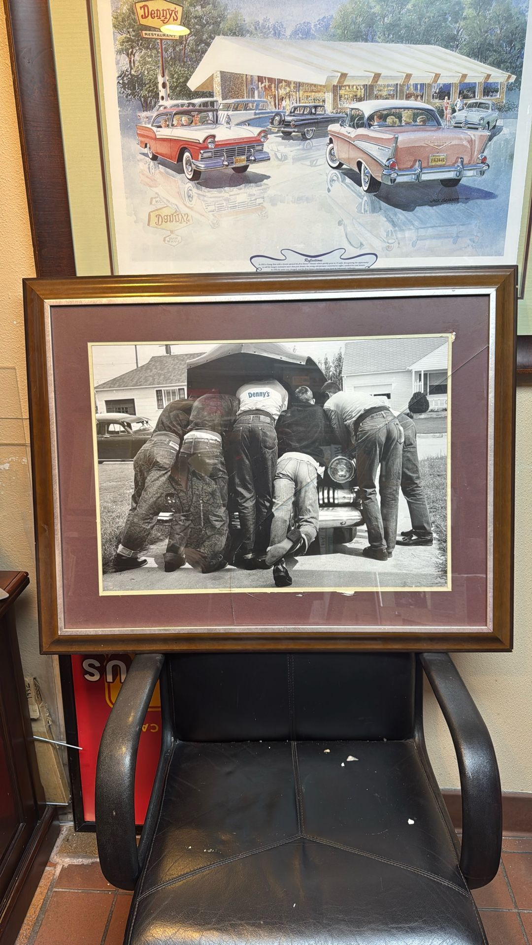Vintage Framed Black & White Photo 38x30
