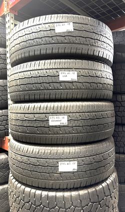 Set of 4 Used Tires LT275/65R18 GENERAL GRABBER HTR 10PR LOAD E HEAVY-DUTY 275/65R18 TRUCK TYRES 275 65 18