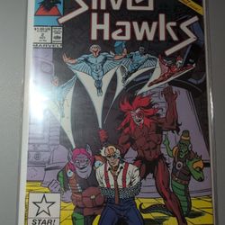 Silver Hawks 2 Star Comics / Marvel Comics VF+ Star UPC