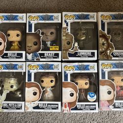 POP! Beauty and The Beast 242-247, 250 & 251