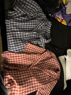 Plaid Button-Up Shirts Lot of 2