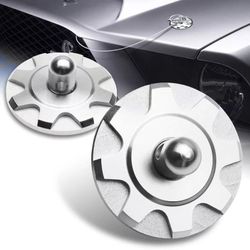 Brand New Universal Aluminum JDM Hardware Bonnet Racing Hood Pin Lock Appearance Silver