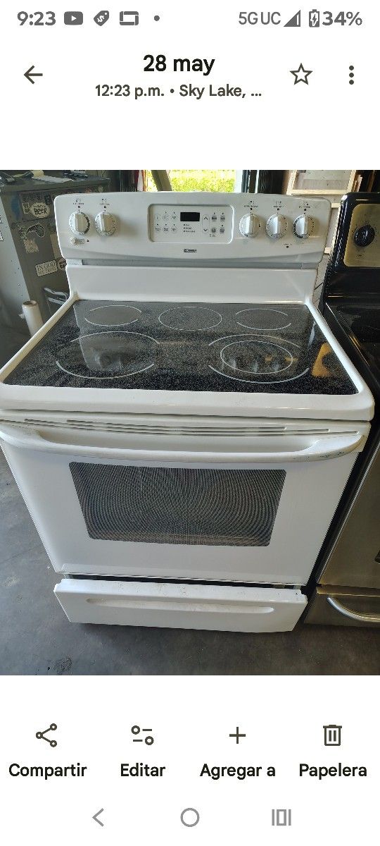 Glass Stove /White Whirlpool