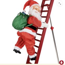 10ft Animated Climbing Santa