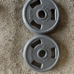 2-25lb. Olympic Weight Plates 