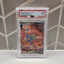 Pokemon Astral Radiance Machamp V 172 PSA 9!