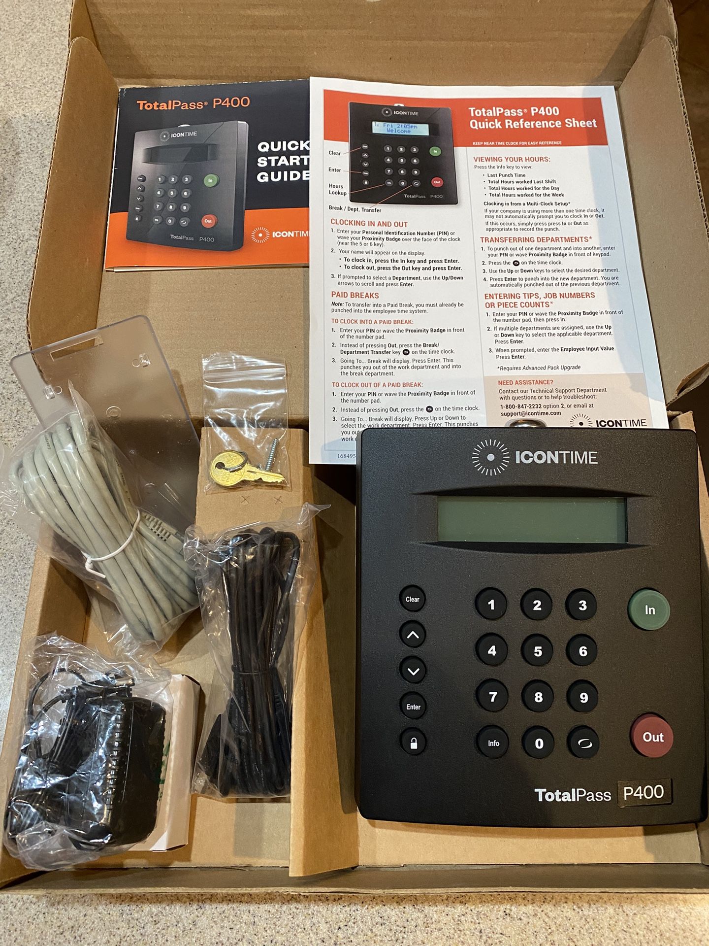 ICONTIME TOTAL PASS P400 AUTOMATED TIME CLOCK