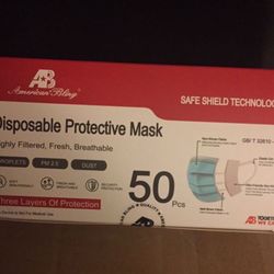 Disposable Protective Mask 50 Pieces 