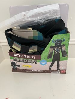 Minecraft warden kids Halloween costume size 6/7