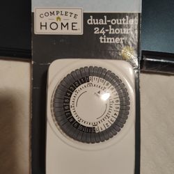 New Complete Home Dual-outlet 24-hour timer. - $8