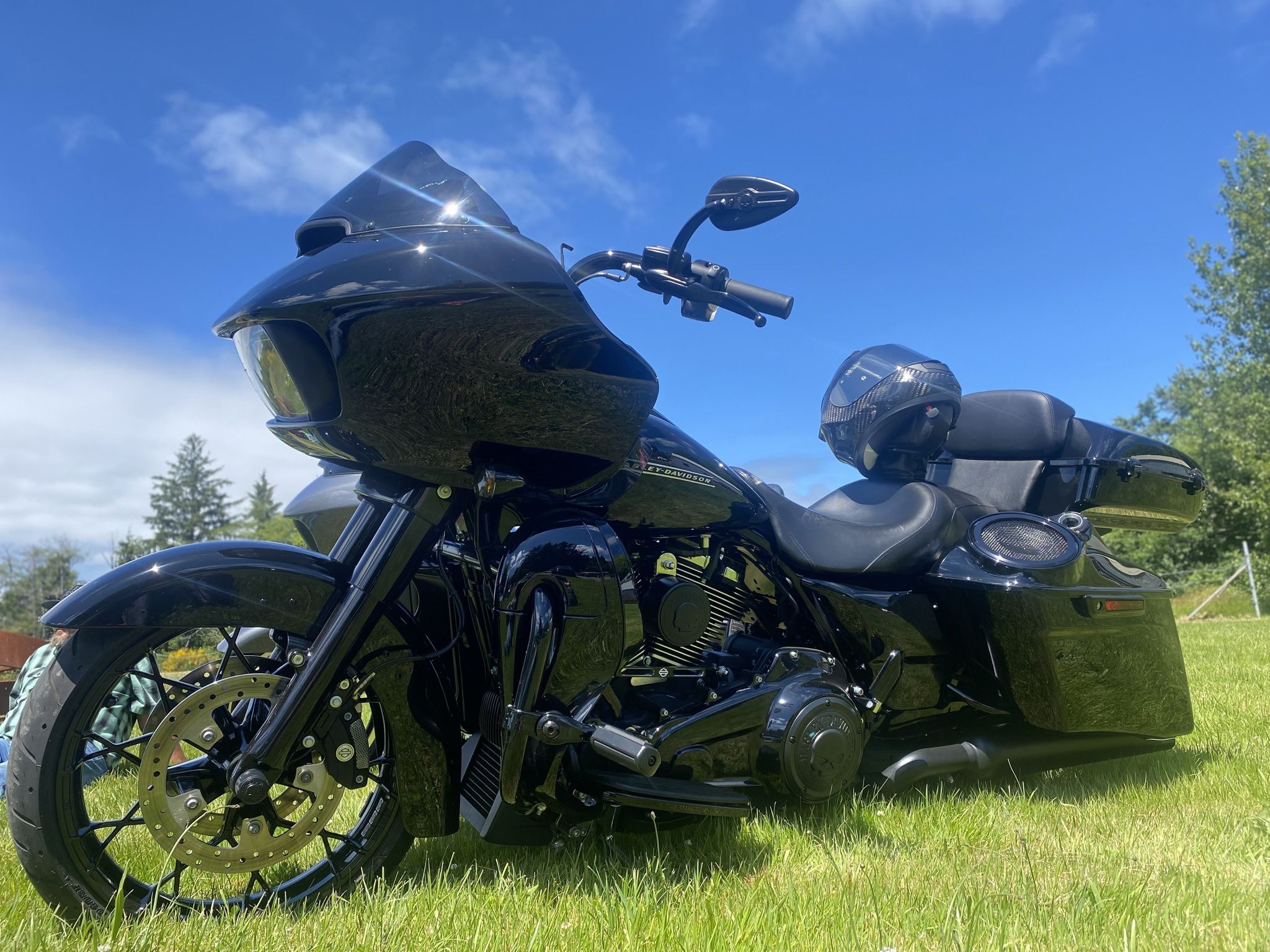chopped harley tour pack